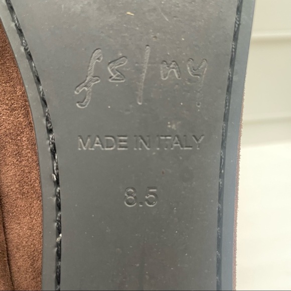 fs/ny brown suede flats shoes size 8.5 - Picture 13 of 14
